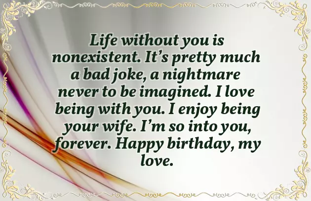 Lovely Wishes For Husband Birthday