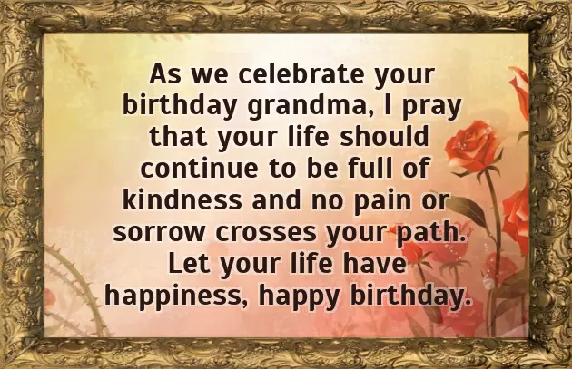 Happy Birthday Grandma Message
