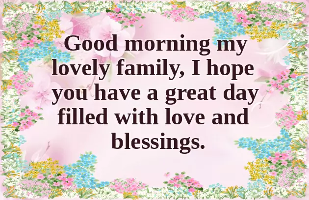 Good Morning All Family Good Morning All Family