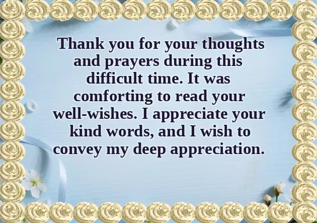 Well Wishes Thank You