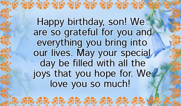 2 Birthday Wishes For Son