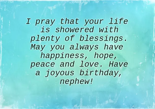 Happy Birthday Wishes From Uncle To Nephew