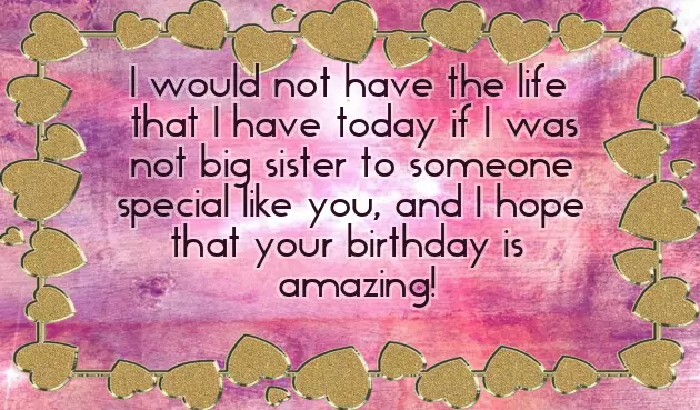 Happiest Birthday To My Little Sister