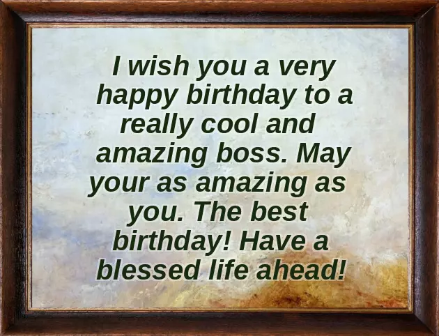 Female Birthday Wishes For Boss