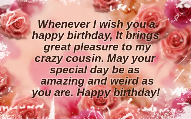 Congratulations Cousin