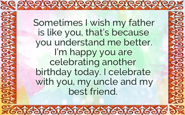 Birthday Poems For Uncle From Niece