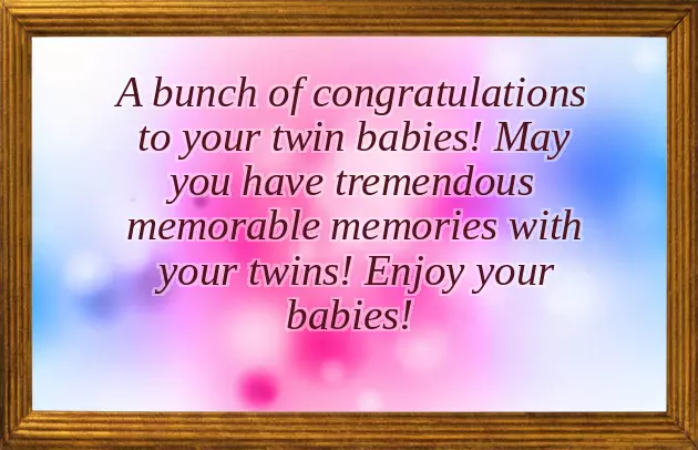 Twins Baby Congratulations