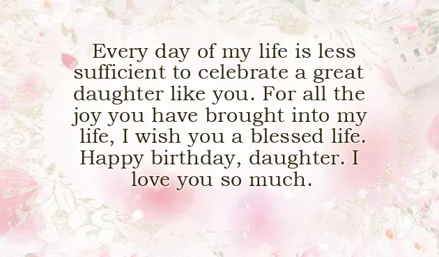 Happy Birthday Wishes To My Little Daughter