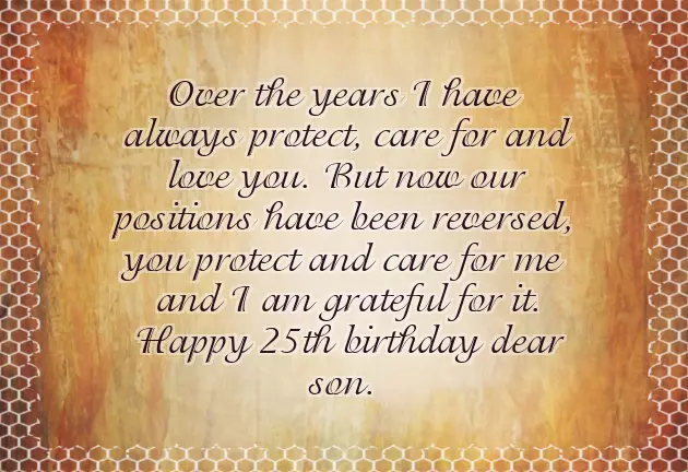 Happy 25Th Birthday Wishes To My Son