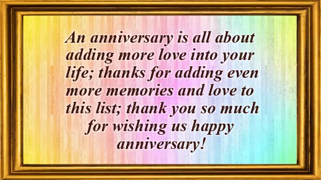 Thank You Message For Anniversary Wishes From Family