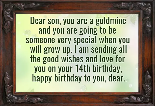 Birthday Wishes 14 Year Old Boy