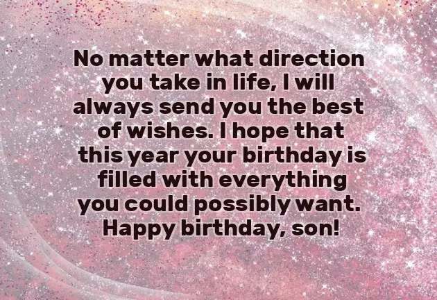 Birthday Wish To Son From Mom