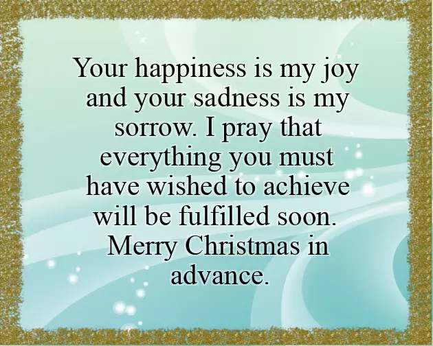Happy Christmas Advance