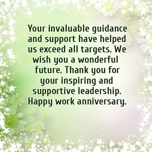 Congratulations On 20 Year Work Anniversary