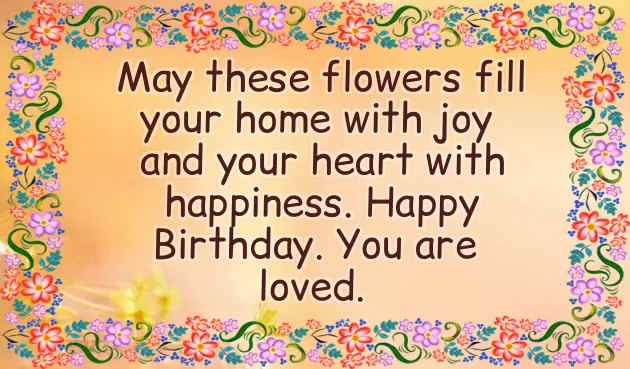 Flower Birthday Wishes