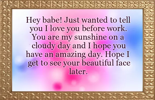 Long Distance Good Morning Message