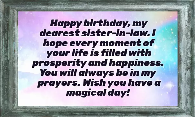 Wife Sister Birthday Wishes