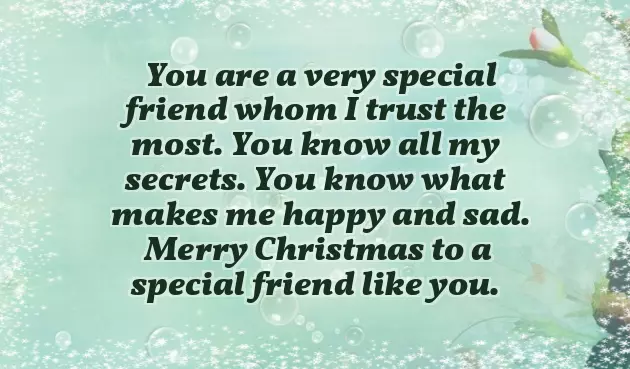 Christmas Wishes To A Dear Friend