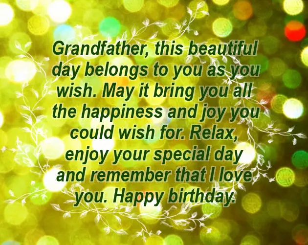 Wishes To Grandfather