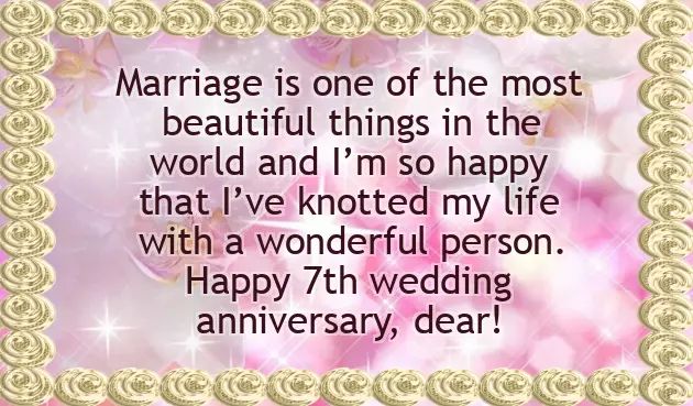 7 Years Anniversary Wishes