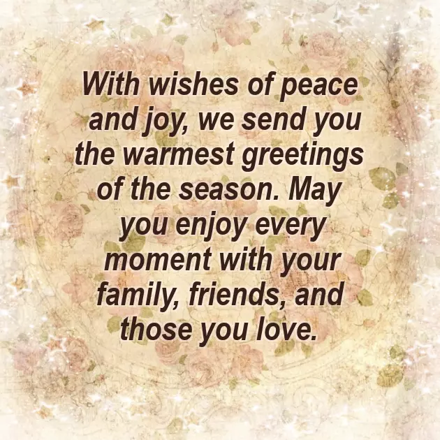 Wishing You And Your Family A Wonderful Holiday Season