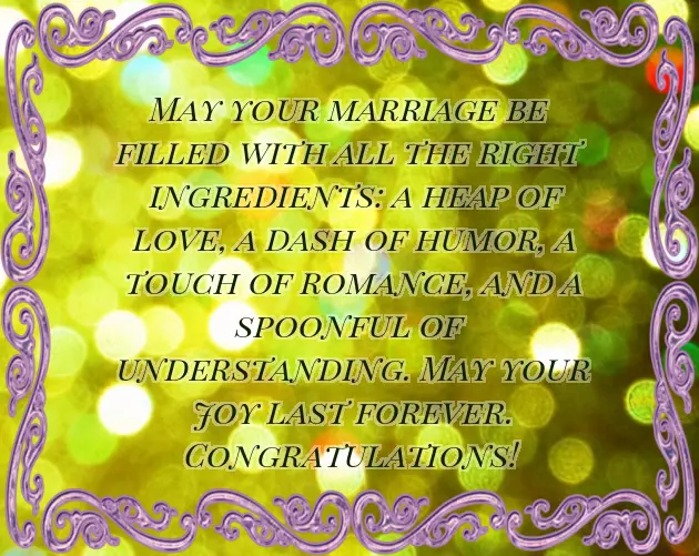 Short Wedding Greetings