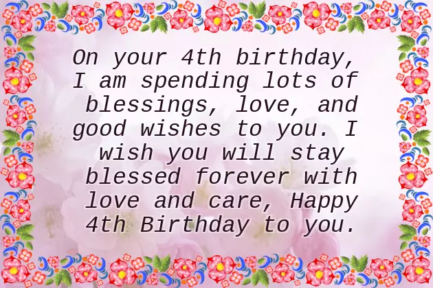 Granddaughter 4Th Birthday Wishes Granddaughter 4Th Birthday Wishes