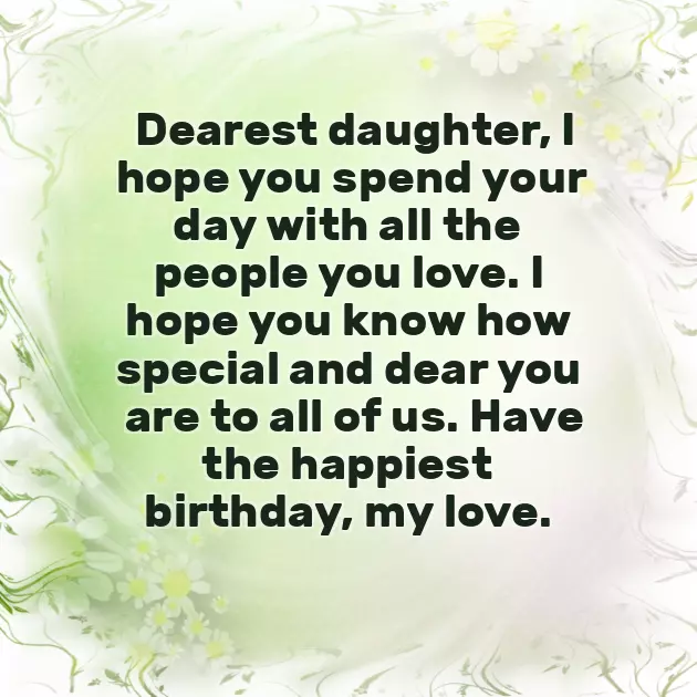 Birthday Greetings For Daughter