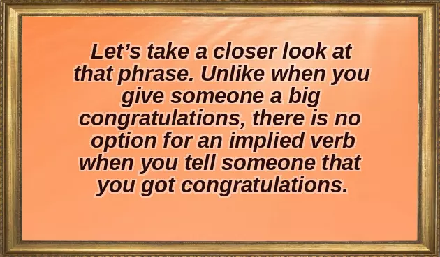 Big Congrats Big Congrats