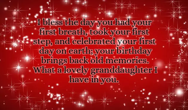 Congratulations Granddaughter