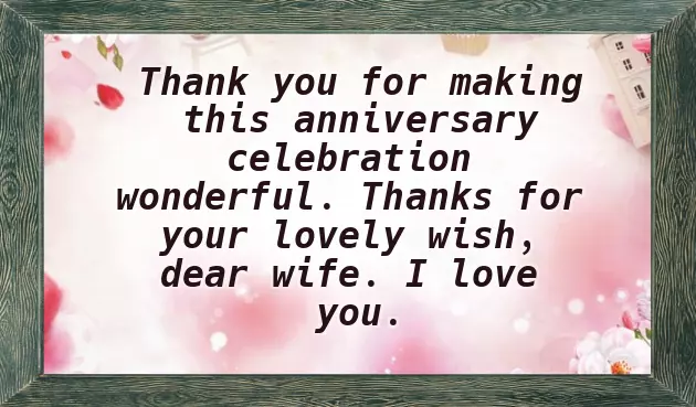 Thank U Message For Anniversary Wishes