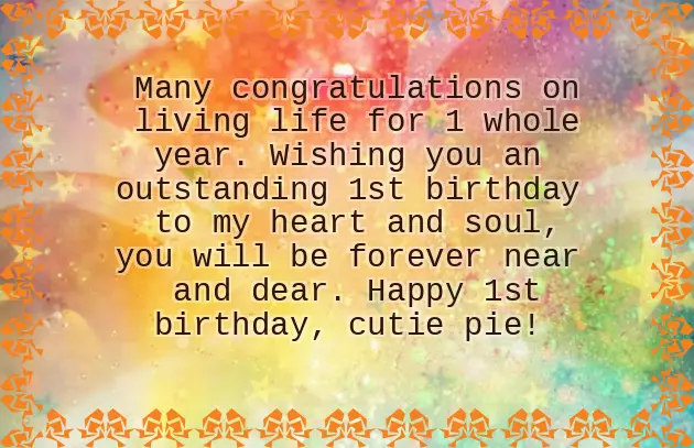 Girl Baby Birthday Wishes