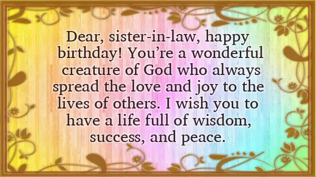 Happy Birthday Msg For Sister In Law Happy Birthday Msg For Sister In Law
