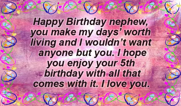 Birthday Greetings For A 5 Year Old Boy