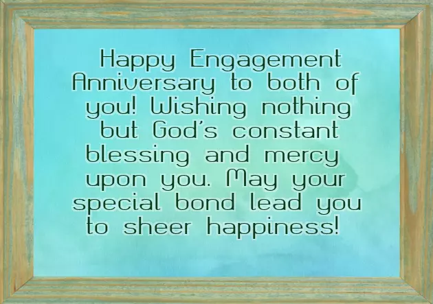 Happy Engagement Anniversary Message