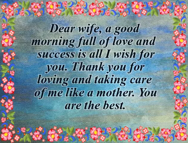 Best Romantic Good Morning Messages For Wife