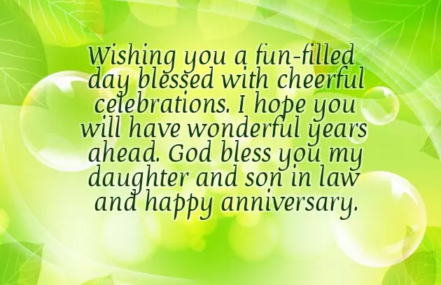 Happy Anniversary To My Daughter And Son In Law Happy Anniversary To My Daughter And Son In Law