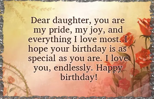 Birthday Wish To A Beautiful Girl