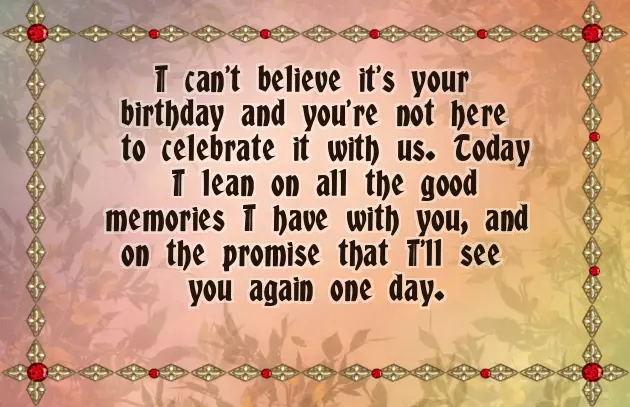 Happy Birthday To Late Mother