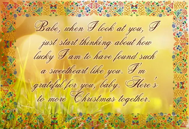Cute Christmas Messages For Boyfriend