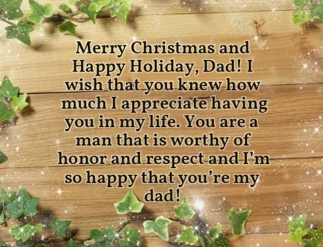 Christmas Message To Father In Law