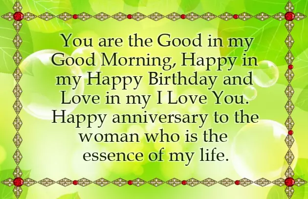 Wife Anniversary Status