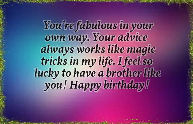 Birthday Wishes Special Brother