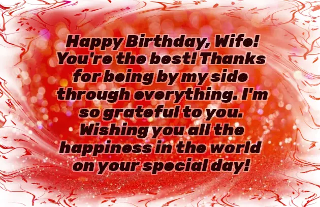 Happy Birthday My Dear Wife Wishes