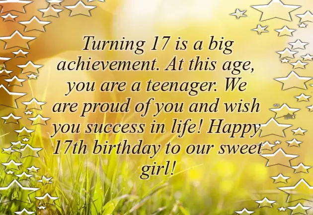 Birthday Wishes 17 Years Old Girl Birthday Wishes 17 Years Old Girl