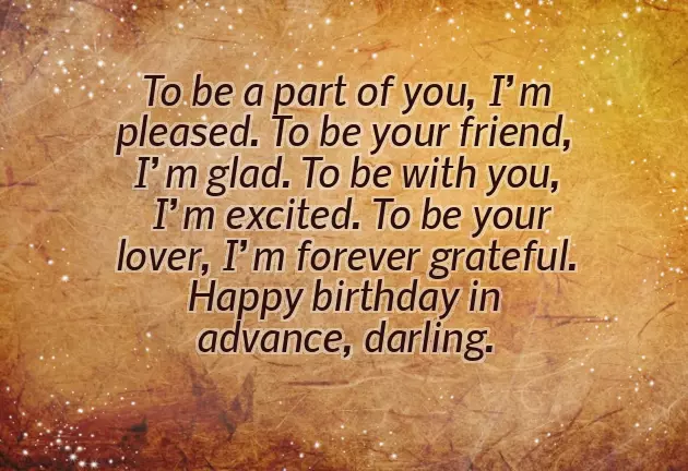 Wishing Her Happy Birthday In Advance