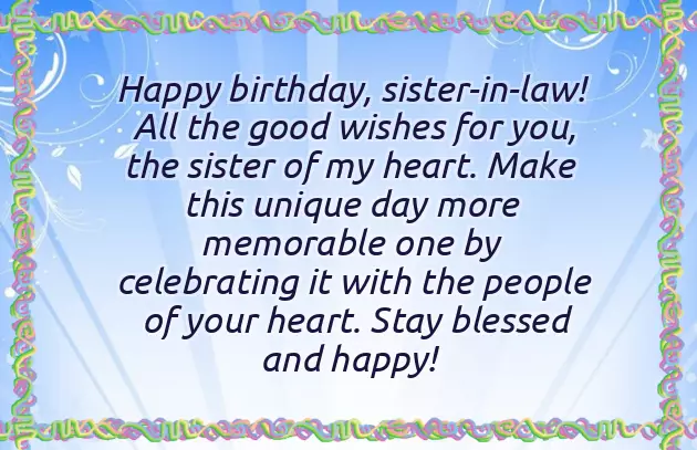 Happy Birthday Wishes To Wife Sister