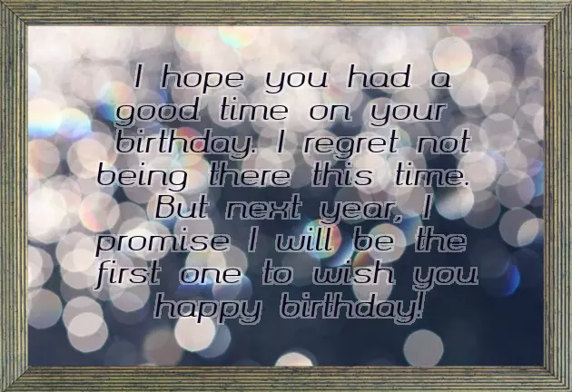 Not Wishing Someone Happy Birthday