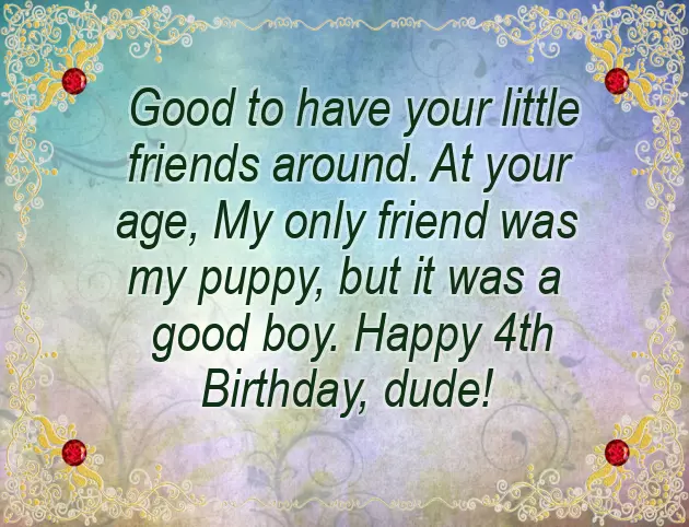 Happy Birthday For 4 Years Girl