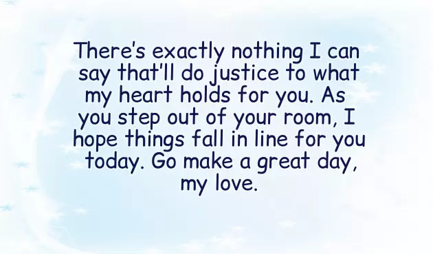 Romantic Good Morning Message For My Crush